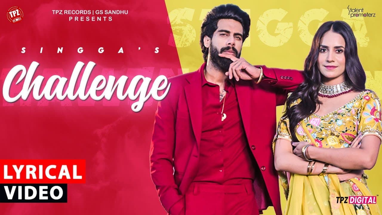 Challenge | Singga | LYRICAL VIDEO | Punjabi Song 2024 | TPZ Records #lyrics #punjabisong #bhangra