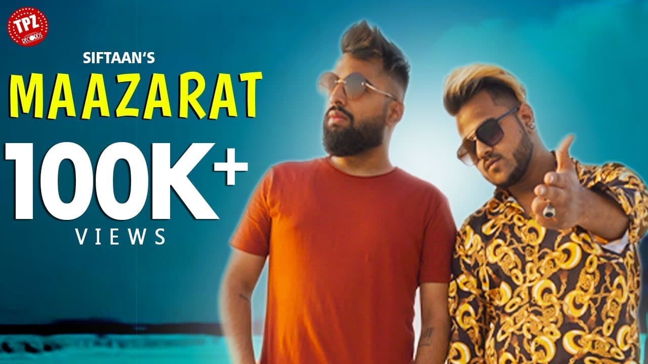 Maazarat (Official Video) | Rapper Siftaan | Ink Heart | Hip Hop Song | TPZ  Records