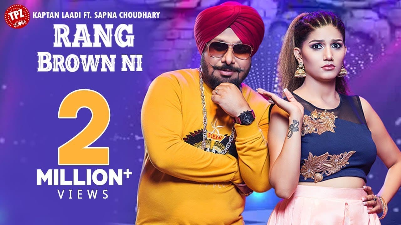Rang Brown Ni | Kaptan Laadi Featuring Sapna Choudhary | RDK (Official Video) TPZ Records